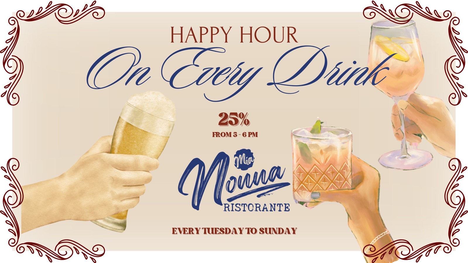 HAPPY HOUR - Mia Nonna - Image 1