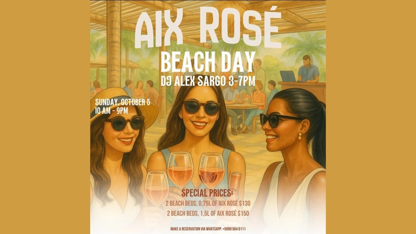 AIX Rosé Beach Day – DJ Alex Sargo - Image 1