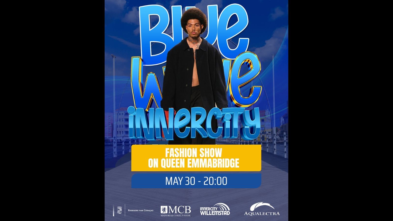 Blue Wave – Fashion Show on Queen Emma Bridge - Image 1