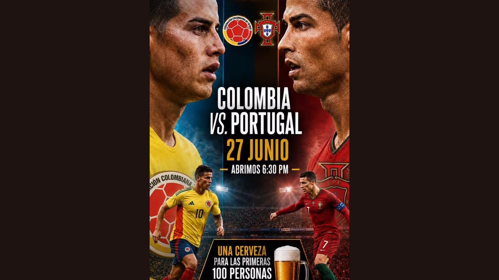 Colombia vs Portugal Watch Party – Paraíso - Image 1