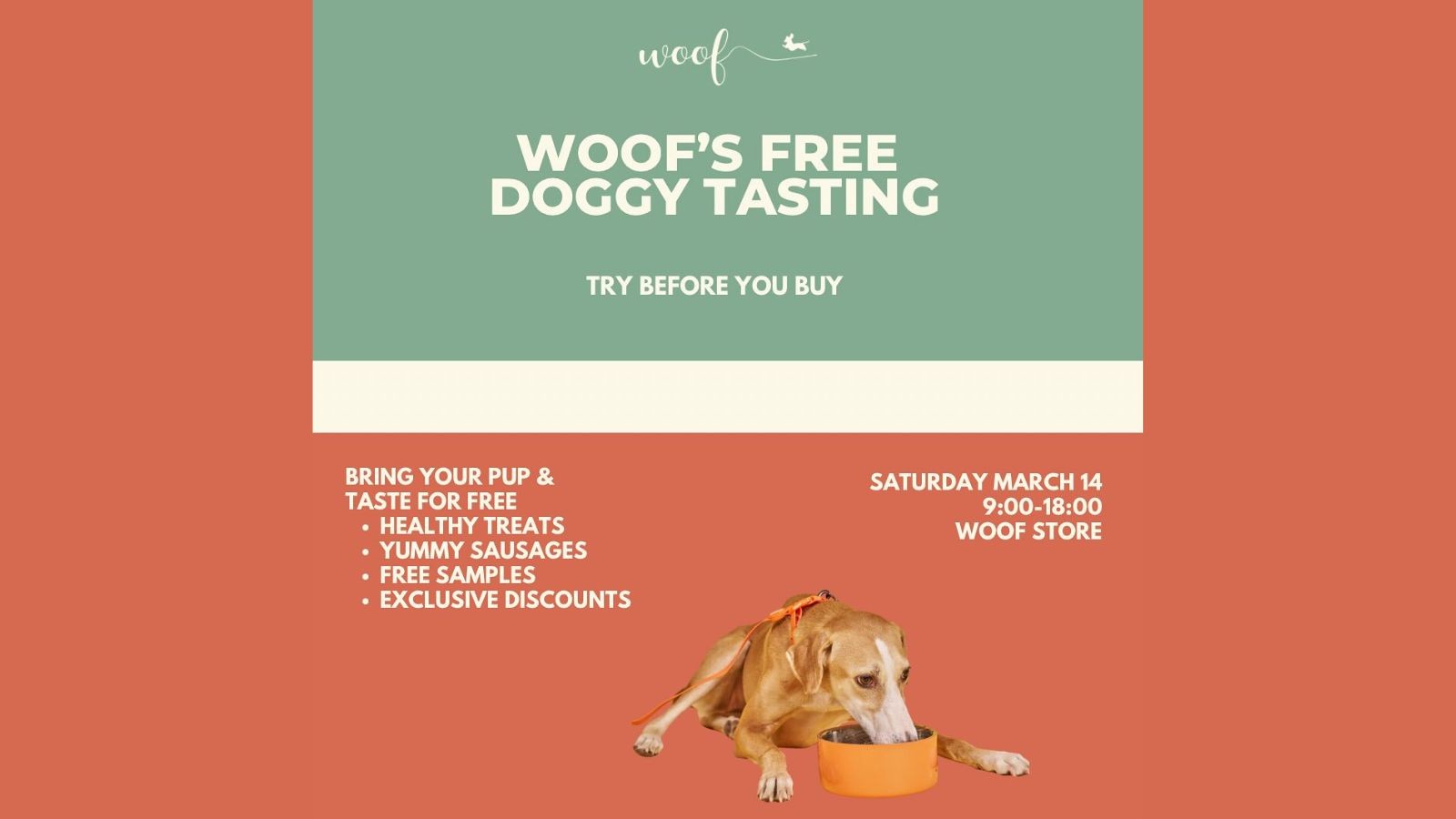 Woof’s Free Doggy Tasting - Image 1