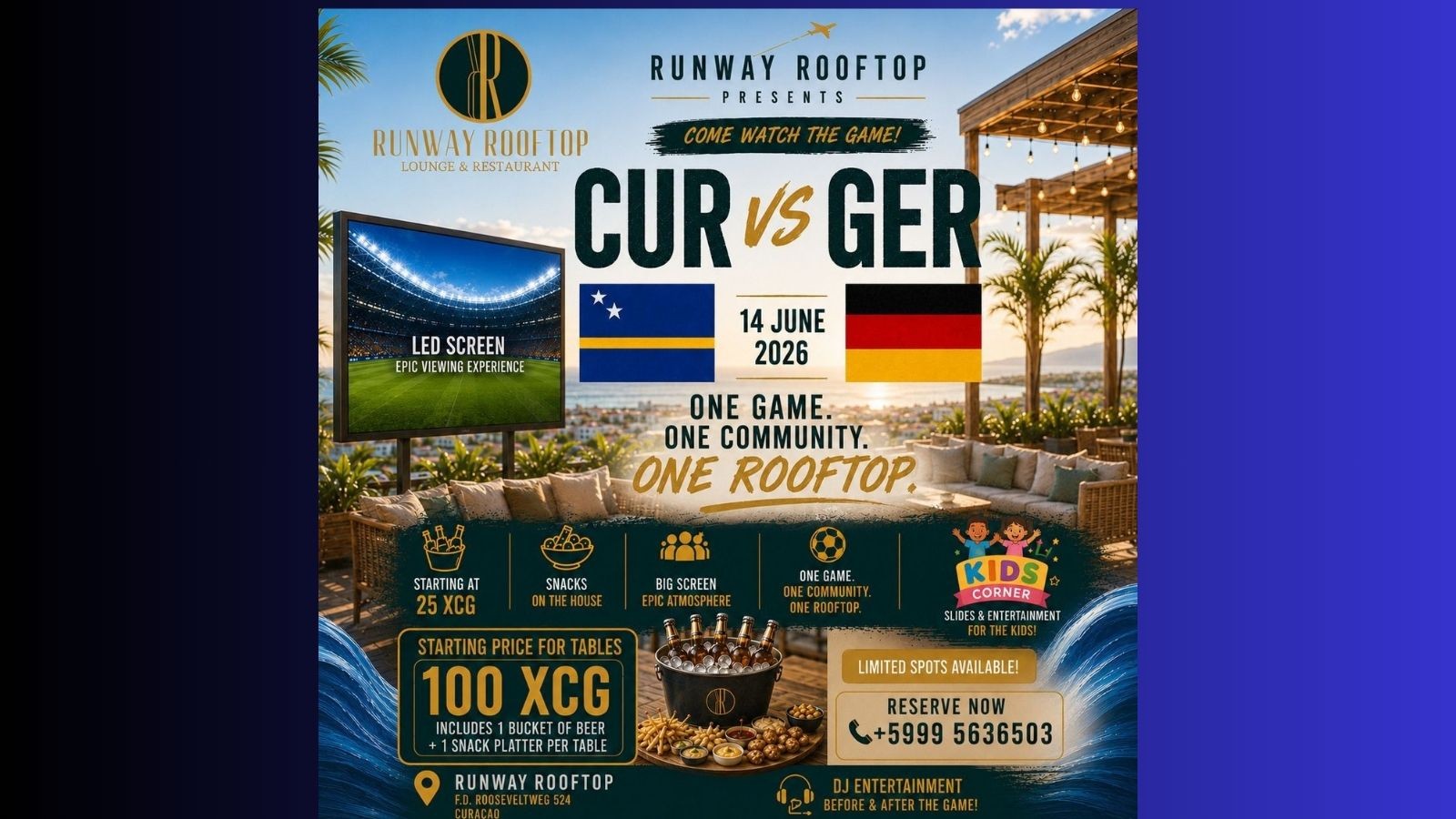 The Blue Wave Is Calling – Runway Rooftop Lounge & Restaurant - Image 1