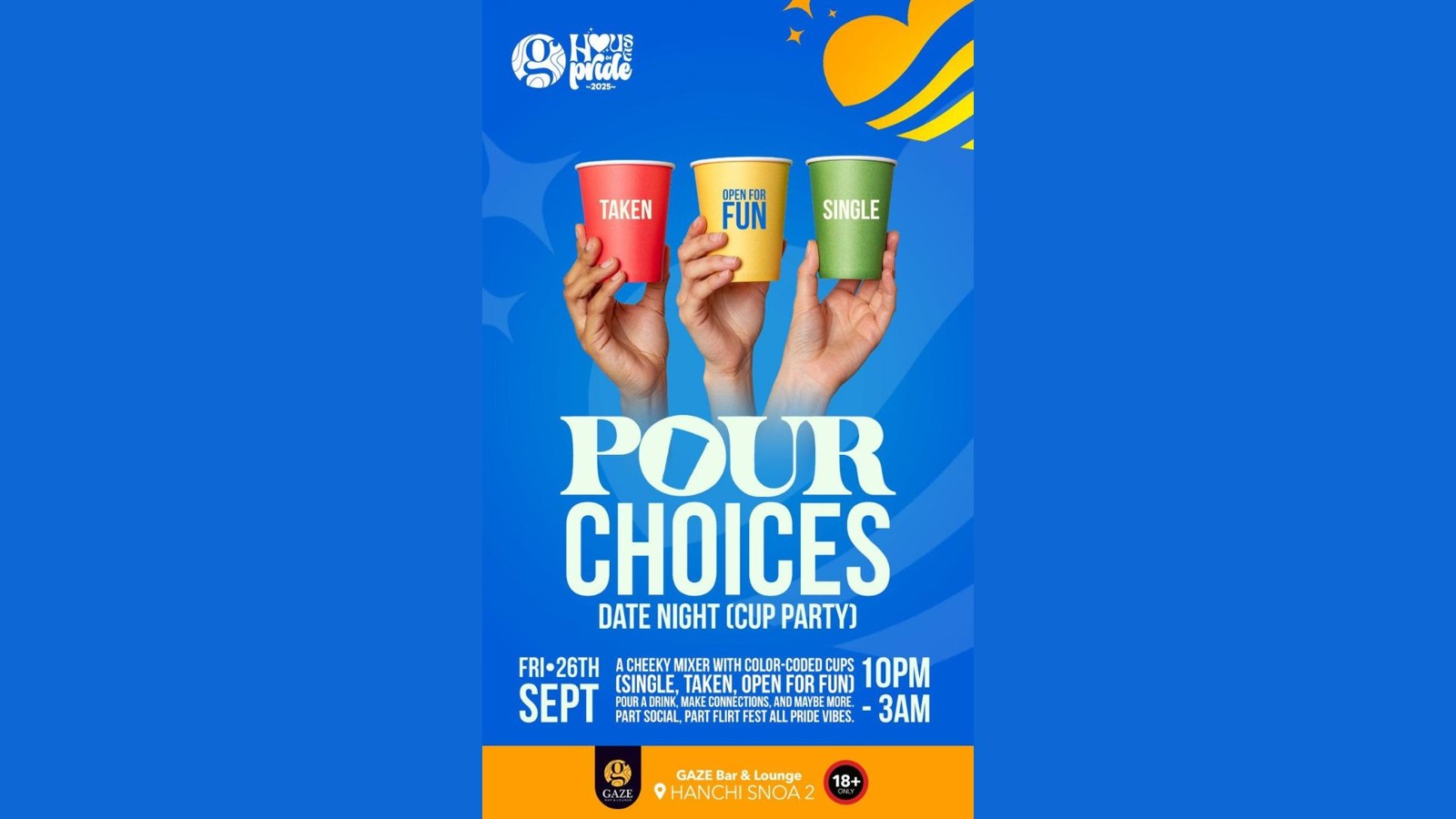 Pour Choices: Date Night (Cup Party) at Gaze - Image 1