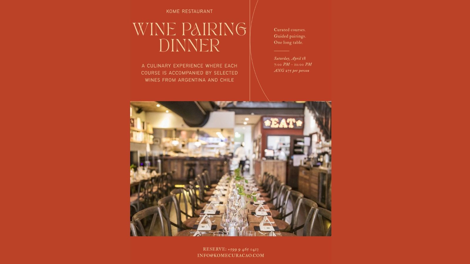 Wine Pairing Dinner – Kome Restaurant - Image 1