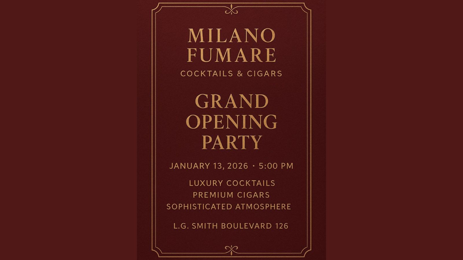 Milano Fumare Grand Opening Party - Image 1