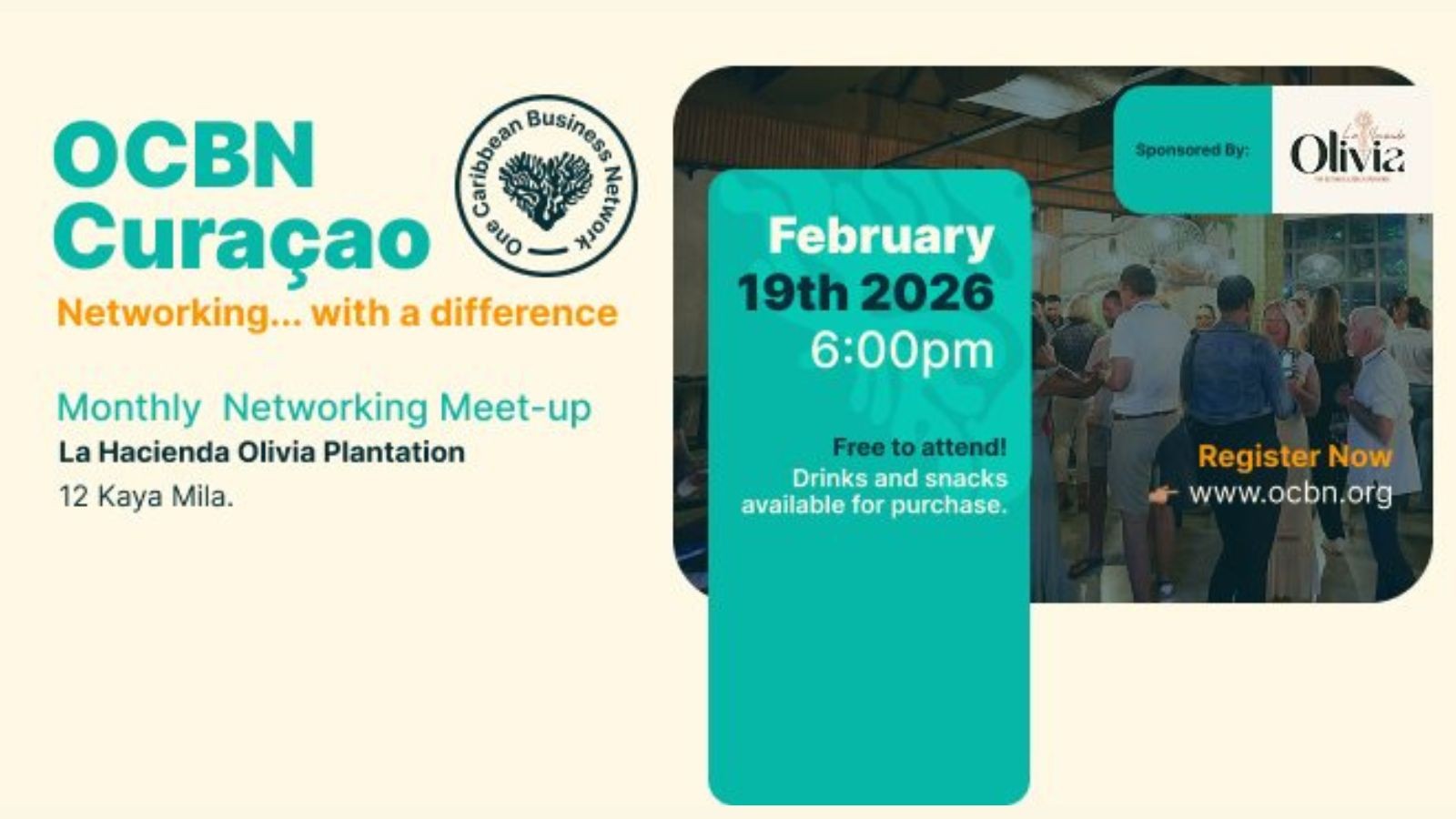 OCBN Curaçao Monthly Networking Meet-Up - Image 1