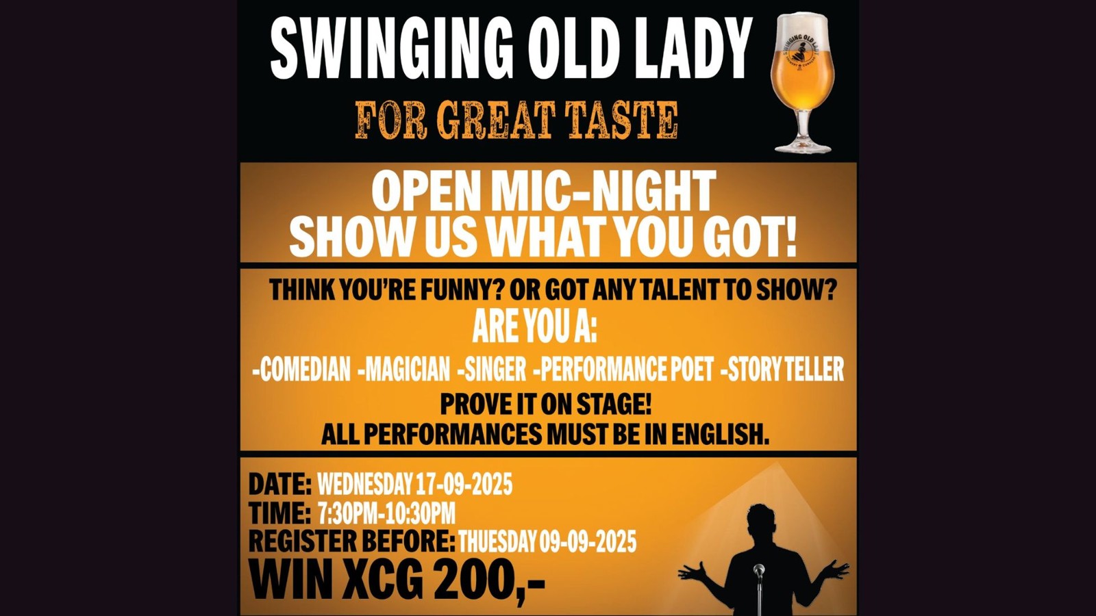 Open Mic Night at Swinging Old Lady - Image 1