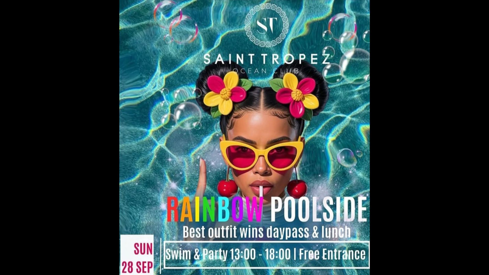 Saint Tropez Ocean Club – Rainbow Poolside - Image 1