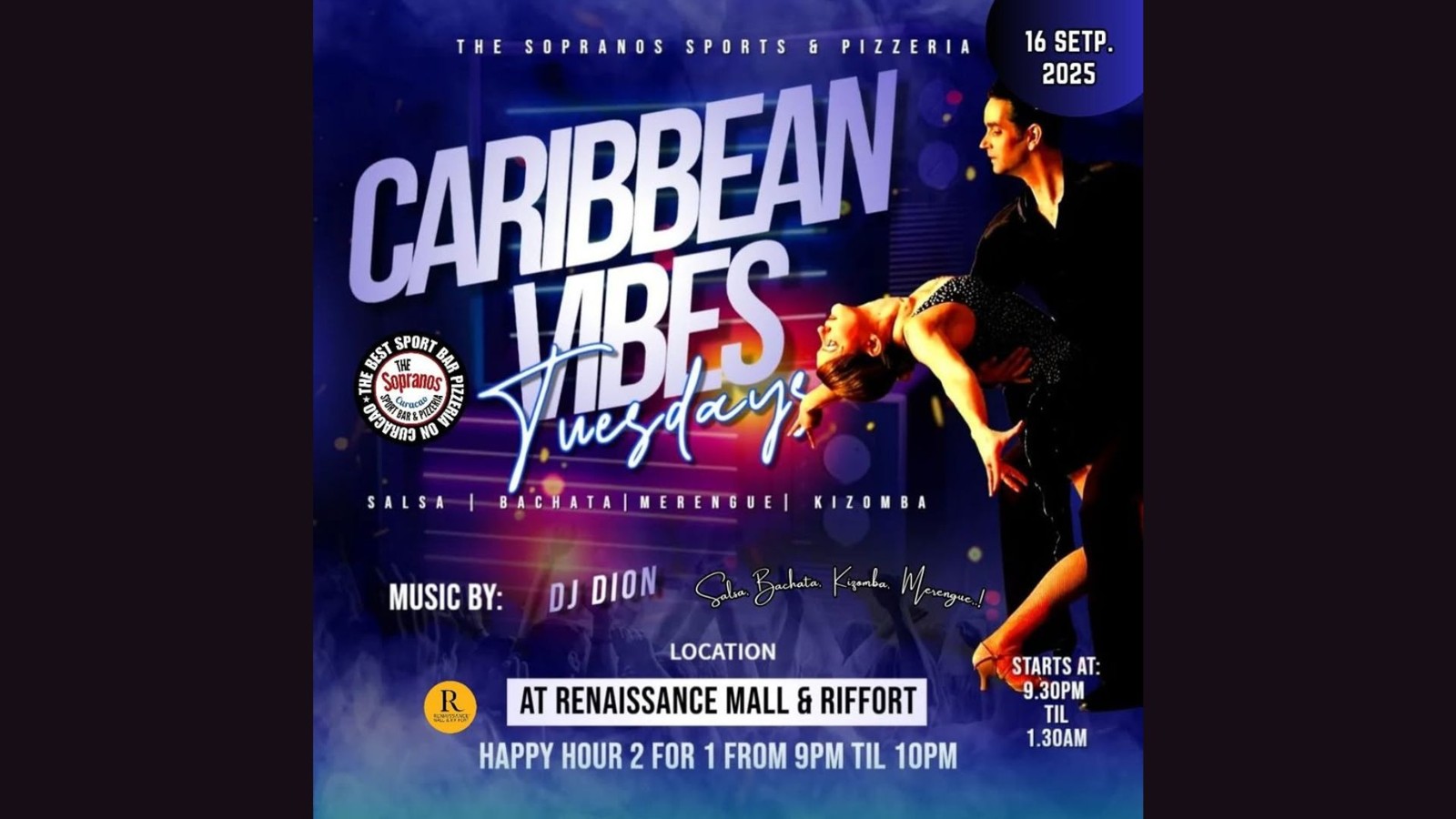 Caribbean Vibes Tuesdays at Sopranos - Image 1
