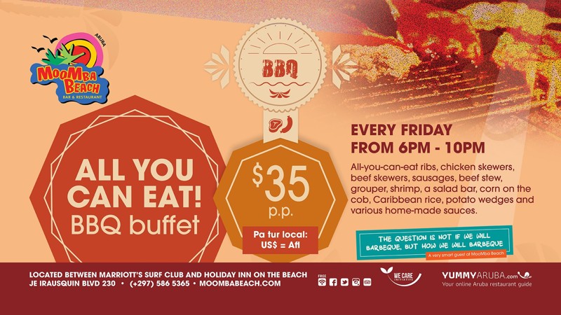 BBQ Buffet Night at MooMba Beach